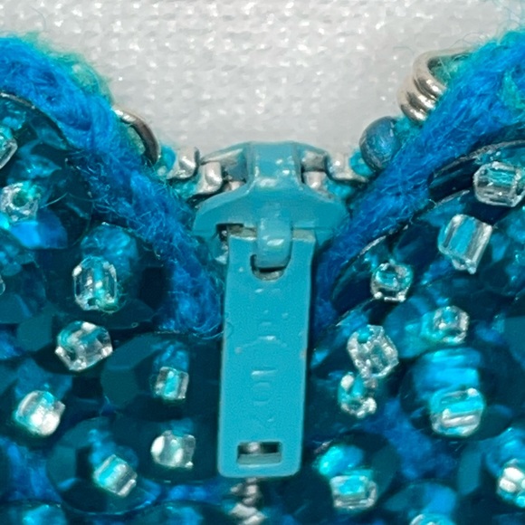 GENE SHELLY'S Elegant Teal Sequin Dress - Picture 11 of 13
